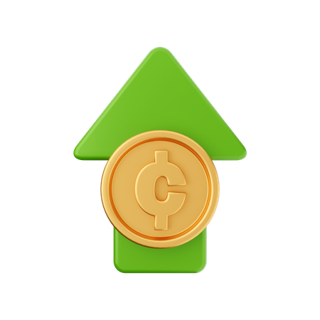 Augmenter le centime  3D Icon