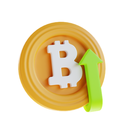 Augmentation du bitcoin  3D Icon