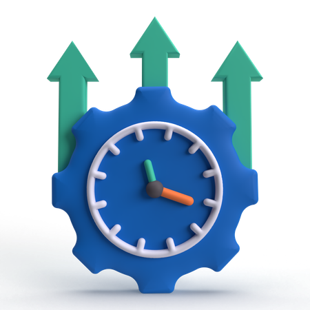 Augmentation de la productivité  3D Icon