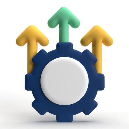 Augmentation de la productivité  3D Icon