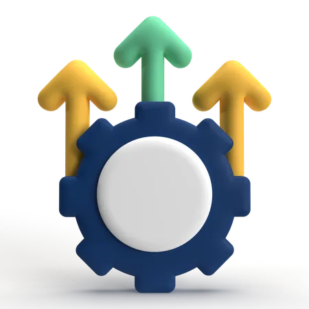 Augmentation de la productivité  3D Icon