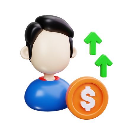 Augmentation de salaire  3D Icon