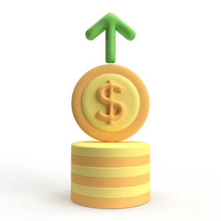 Augmentation des bénéfices  3D Icon