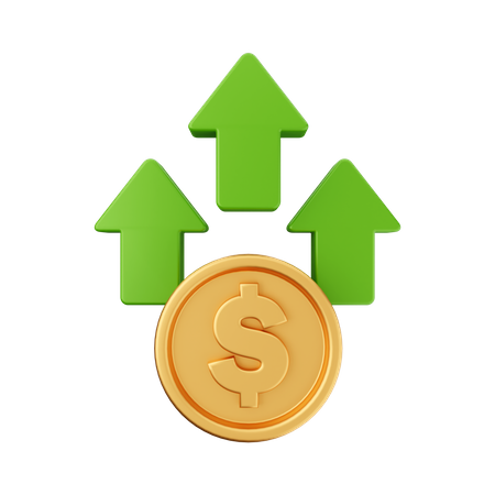 Augmenter le dollar  3D Icon