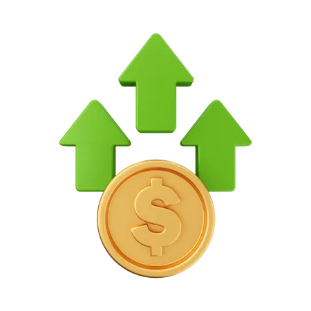 Augmenter le dollar  3D Icon