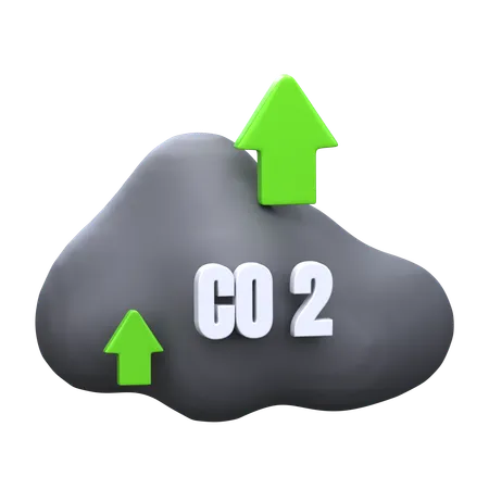 Augmentation du dioxyde de carbone  3D Icon