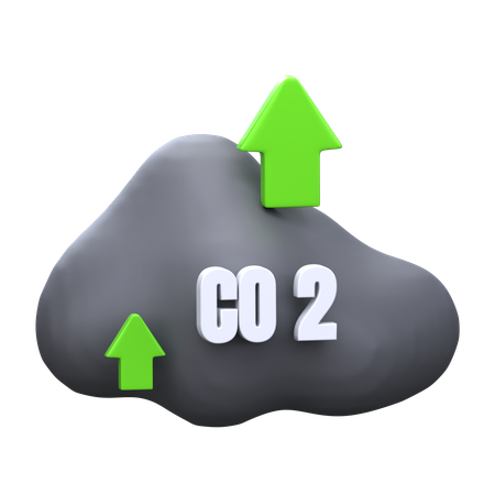 Augmentation du dioxyde de carbone  3D Icon
