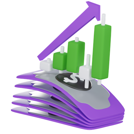 Augmentation financière  3D Icon