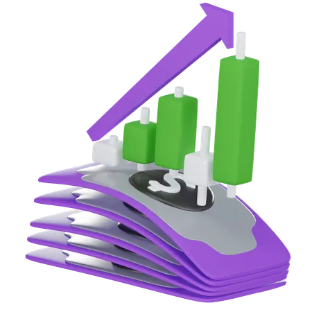 Augmentation financière  3D Icon