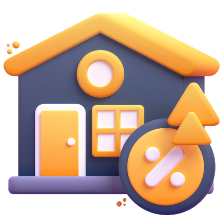 Augmenter la taxe d'habitation  3D Icon