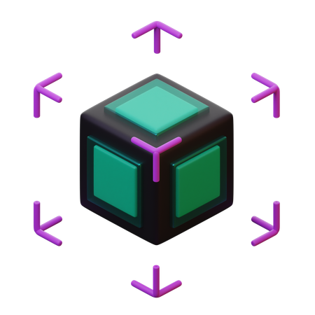 증강 현실 AR  3D Icon