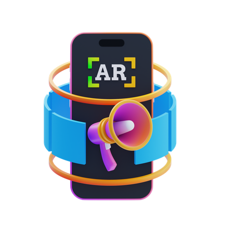 Augmented Reality (AR)-Kampagnen  3D Icon