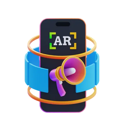 Augmented Reality (AR)-Kampagnen  3D Icon