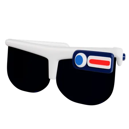 Augmented Reality Vision Glasses  3D Illustration