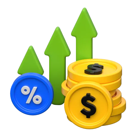 Augmenter les profits  3D Icon