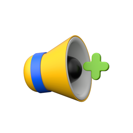 Augmenter le volume  3D Icon