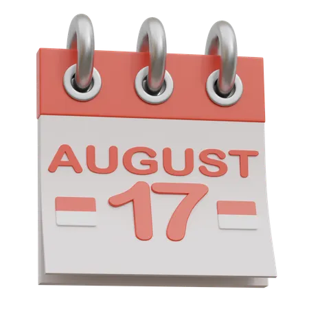 August 17 Th  3D Icon