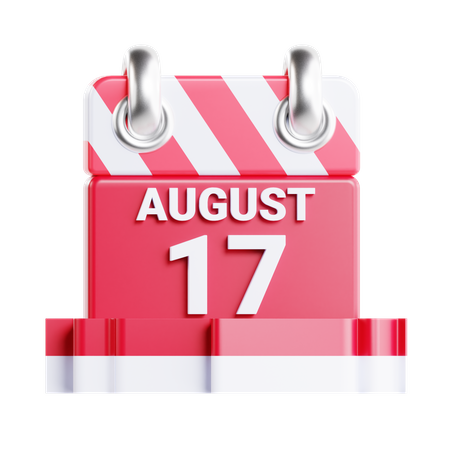 August 17th  3D Icon