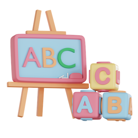 Aula de inglês  3D Icon