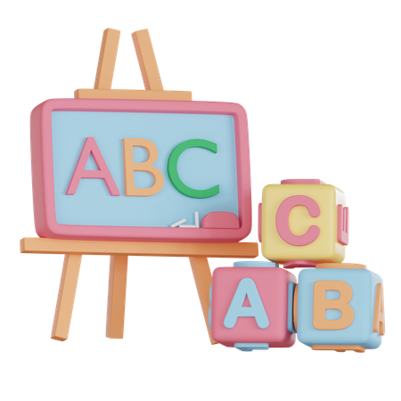Aula de inglês  3D Icon