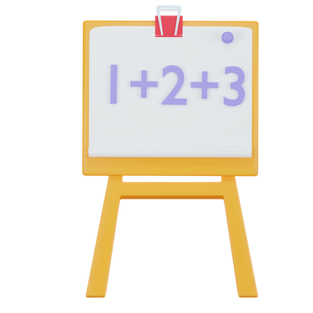 Aula de matemática  3D Icon