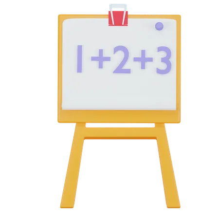 Aula de matemática  3D Icon