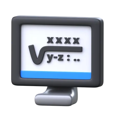 Aula de matemática  3D Icon