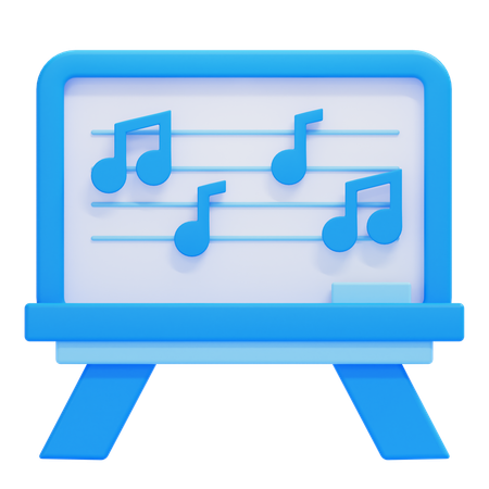 Aula de música  3D Icon