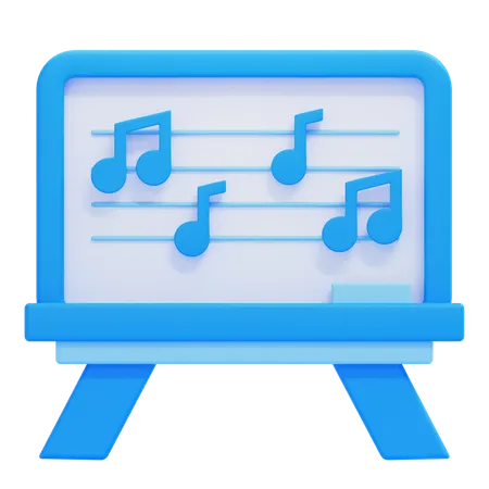 Aula de música  3D Icon