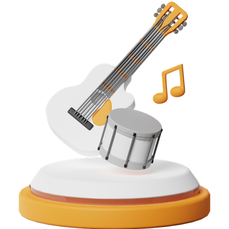 Aula de música  3D Icon