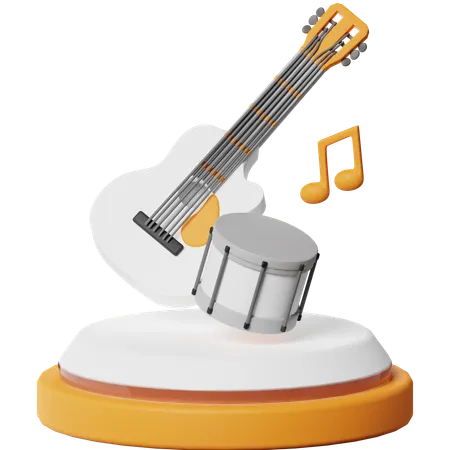 Aula de música  3D Icon