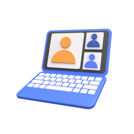 Aula on-line  3D Icon