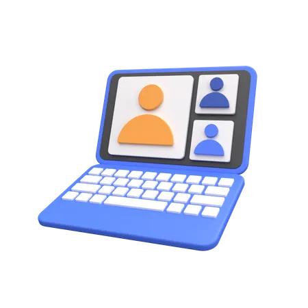 Aula on-line  3D Icon