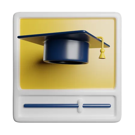 Aula on-line  3D Icon