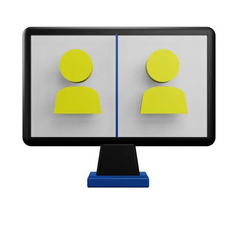 Aula on-line  3D Icon