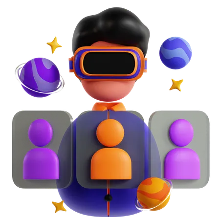 Aula virtual 3D Icon