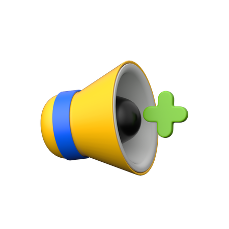 Aumentar o volume  3D Icon