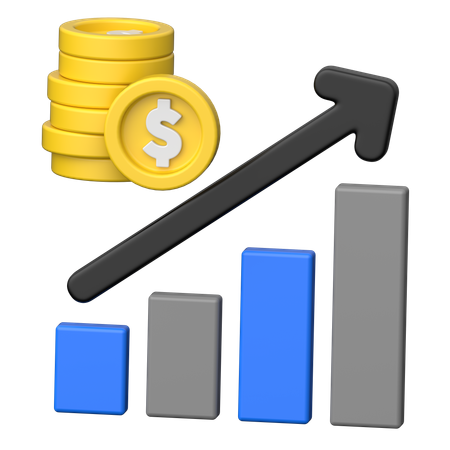 Aumentar la rentabilidad  3D Icon