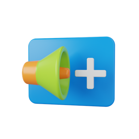 Aumentar o volume  3D Icon