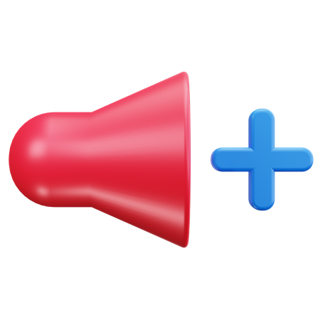 Aumentar o volume  3D Icon