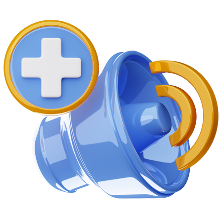 Aumentar o volume  3D Icon