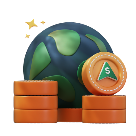 Aumento del comercio  3D Icon