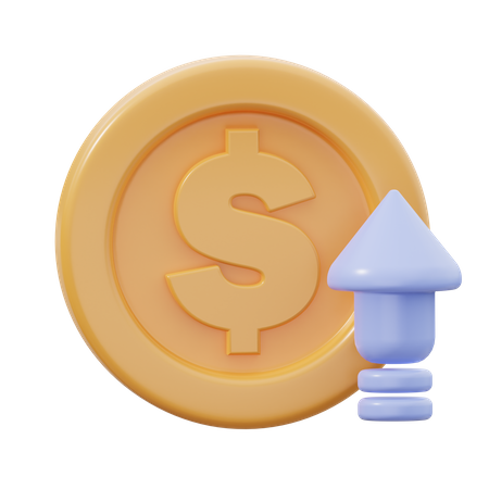 Aumento de dinero  3D Icon