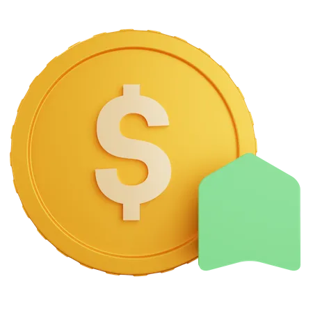 Aumento do dólar  3D Icon