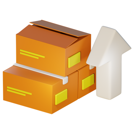 Aumento de pacote  3D Icon