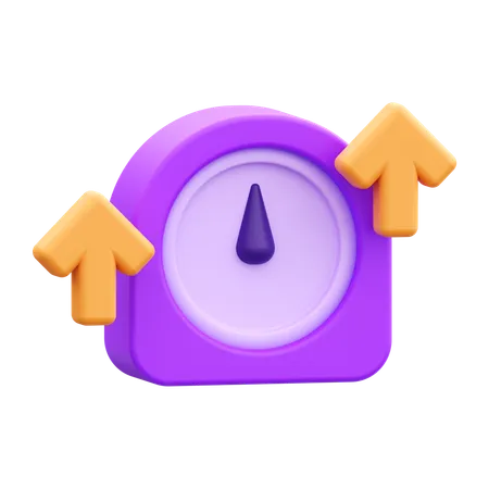 Aumento de tiempo  3D Icon