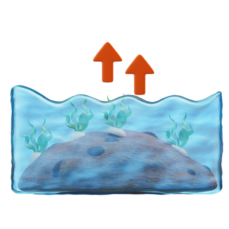 SUBIR EL NIVEL DEL MAR  3D Icon