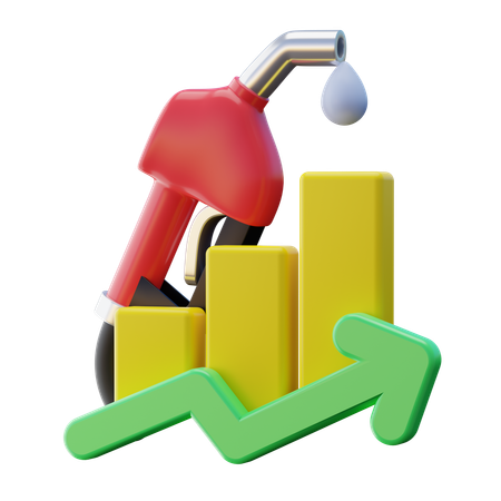 Aumento del precio del gas  3D Icon