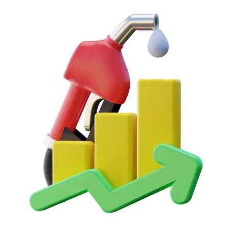 Aumento del precio del gas  3D Icon