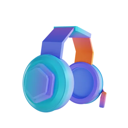 Auriculares  3D Illustration